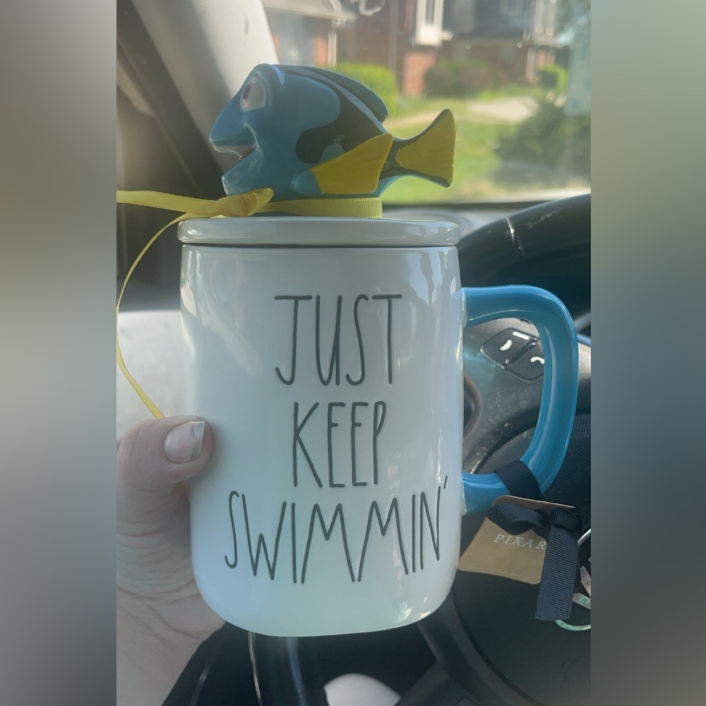 Rae Dunn finding dory mug with lid. Brand new with tags.